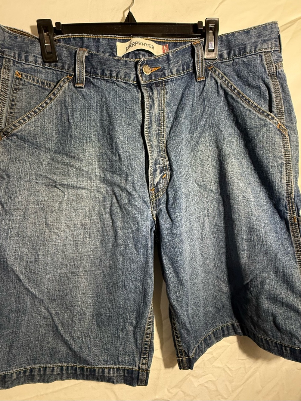 Levi's Men's Light Blue Denim Cargo Shorts Suze 36